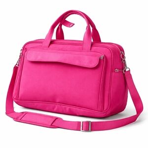 Samantha Brown Hot Pink Laptop Travel Tote Bag Carry On